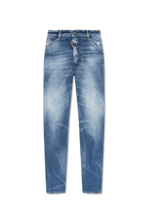 デニム・ジーパン Dsquared2 Jeans 24/7 Jean Denim DSQUARED2 24/7 Distressed Skinny Jeans | Blue | FARFETCH